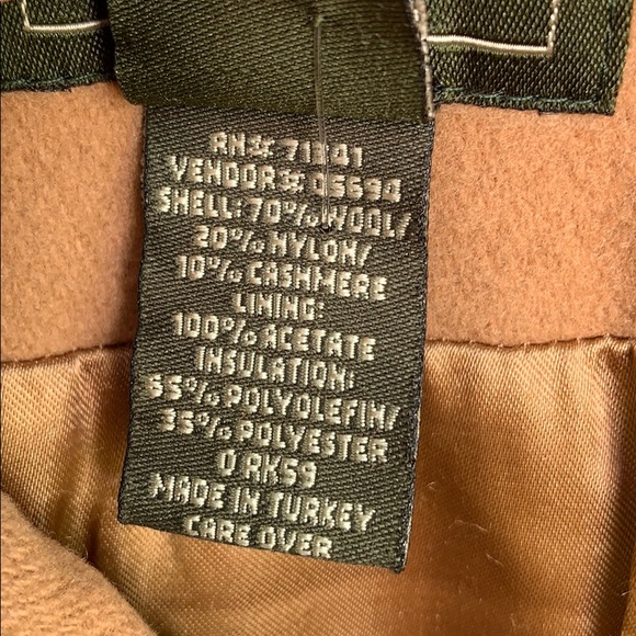 L.L. Bean wool blend women’s 8p pea coat. 3/4 slvs - Picture 4 of 9